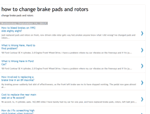 Tablet Screenshot of howtochangebrakepadsandrotors.blogspot.com