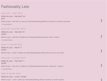 Tablet Screenshot of lefashionablylateblog.blogspot.com