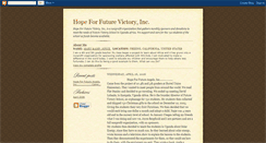 Desktop Screenshot of hopeforfuturevictory.blogspot.com