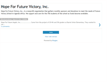 Tablet Screenshot of hopeforfuturevictory.blogspot.com