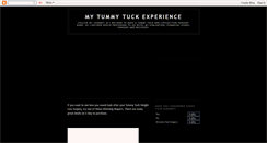 Desktop Screenshot of mytummytuckexperience.blogspot.com