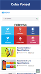 Mobile Screenshot of cobaponsel.blogspot.com