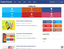 Tablet Screenshot of cobaponsel.blogspot.com