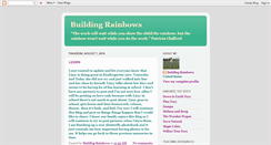 Desktop Screenshot of buildingrainbows.blogspot.com