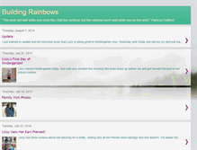 Tablet Screenshot of buildingrainbows.blogspot.com