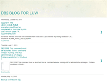 Tablet Screenshot of db2dbaluw.blogspot.com