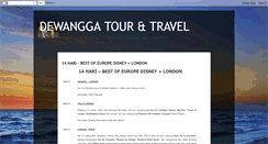 Desktop Screenshot of dewanggatour.blogspot.com