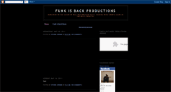 Desktop Screenshot of funkisback.blogspot.com