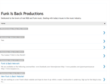 Tablet Screenshot of funkisback.blogspot.com