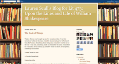 Desktop Screenshot of lmsmythingshakespeare.blogspot.com