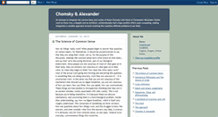 Desktop Screenshot of chomskyalexander.blogspot.com