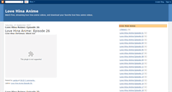 Desktop Screenshot of lovehinaanime.blogspot.com