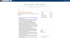 Desktop Screenshot of explore-quran.blogspot.com