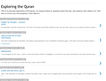 Tablet Screenshot of explore-quran.blogspot.com