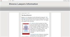 Desktop Screenshot of divorce-lawyers-information.blogspot.com