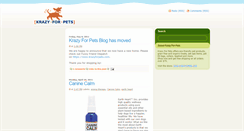 Desktop Screenshot of krazyforpets.blogspot.com