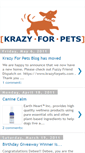Mobile Screenshot of krazyforpets.blogspot.com