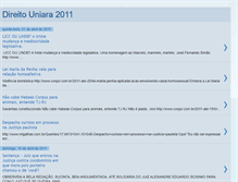 Tablet Screenshot of direitouniara2011.blogspot.com