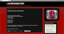 Desktop Screenshot of enazrinbloggersport.blogspot.com