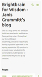 Mobile Screenshot of brightbrainforwisdom.blogspot.com