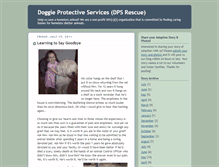 Tablet Screenshot of doggieprotectiveservices.blogspot.com