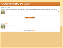 Tablet Screenshot of ainiherbal.blogspot.com