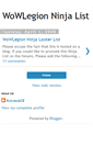 Mobile Screenshot of ninja-list.blogspot.com