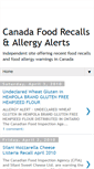 Mobile Screenshot of canada-food-recall-allergy.blogspot.com