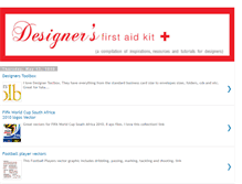 Tablet Screenshot of designersfirstaidkit.blogspot.com