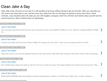 Tablet Screenshot of cleanjokeaday.blogspot.com