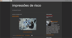 Desktop Screenshot of impressoesderisco.blogspot.com