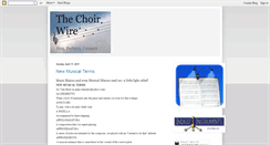 Desktop Screenshot of choirwire.blogspot.com