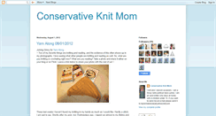 Desktop Screenshot of conservativeknitmom.blogspot.com