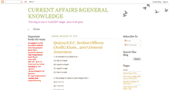 Desktop Screenshot of currentaffairs-generalknowledge.blogspot.com