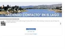 Tablet Screenshot of haciendocontactoenellago.blogspot.com
