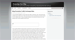 Desktop Screenshot of blogpromotionsites.blogspot.com