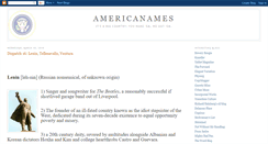 Desktop Screenshot of americanames.blogspot.com