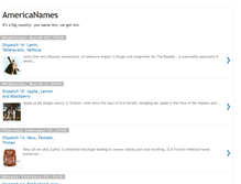 Tablet Screenshot of americanames.blogspot.com