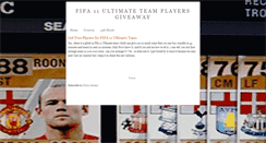 Desktop Screenshot of fifa11utgiveaway.blogspot.com