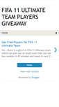 Mobile Screenshot of fifa11utgiveaway.blogspot.com
