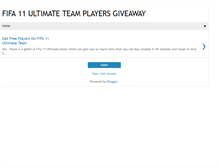 Tablet Screenshot of fifa11utgiveaway.blogspot.com