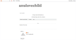 Desktop Screenshot of anulovechild.blogspot.com