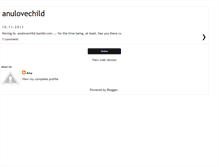 Tablet Screenshot of anulovechild.blogspot.com