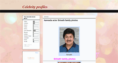 Desktop Screenshot of celebprofile.blogspot.com