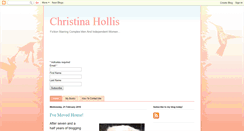 Desktop Screenshot of christinahollis.blogspot.com