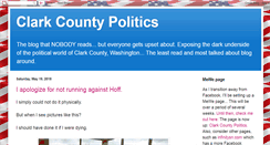 Desktop Screenshot of clarkcountypolitics.blogspot.com