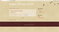 Desktop Screenshot of coupe-newcar-review.blogspot.com