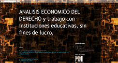 Desktop Screenshot of analisiseconomicoderecho.blogspot.com