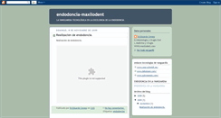Desktop Screenshot of endodoncia-maxilodent.blogspot.com