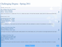 Tablet Screenshot of challengingdogma-spring2011.blogspot.com